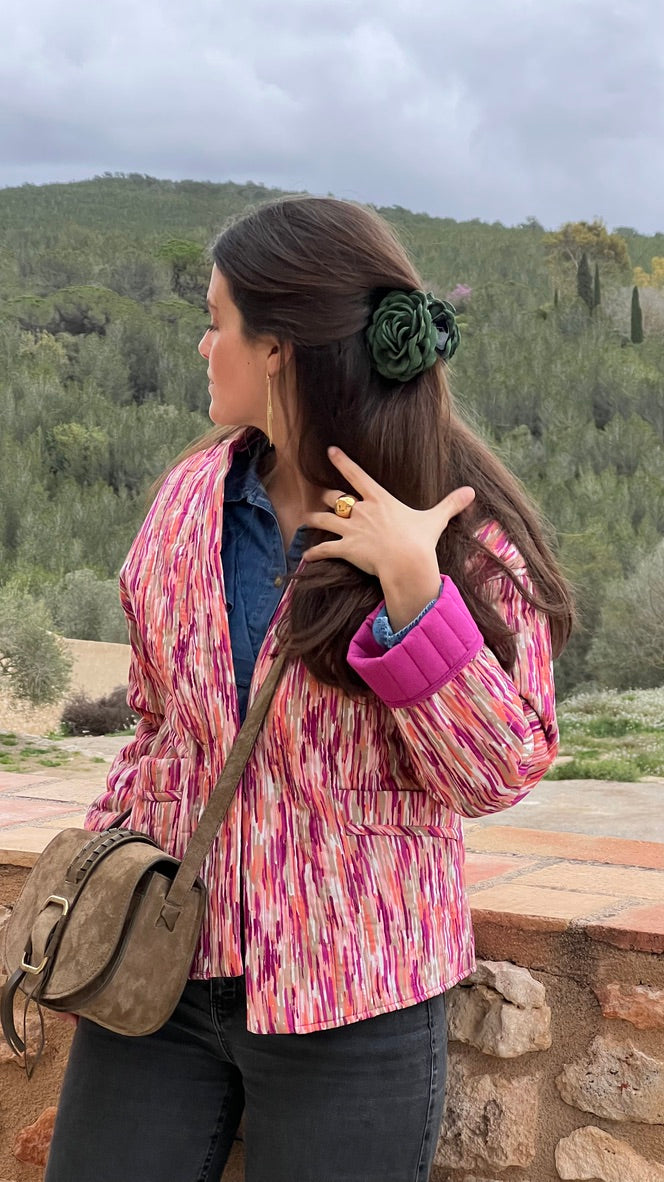 Flower hair clips