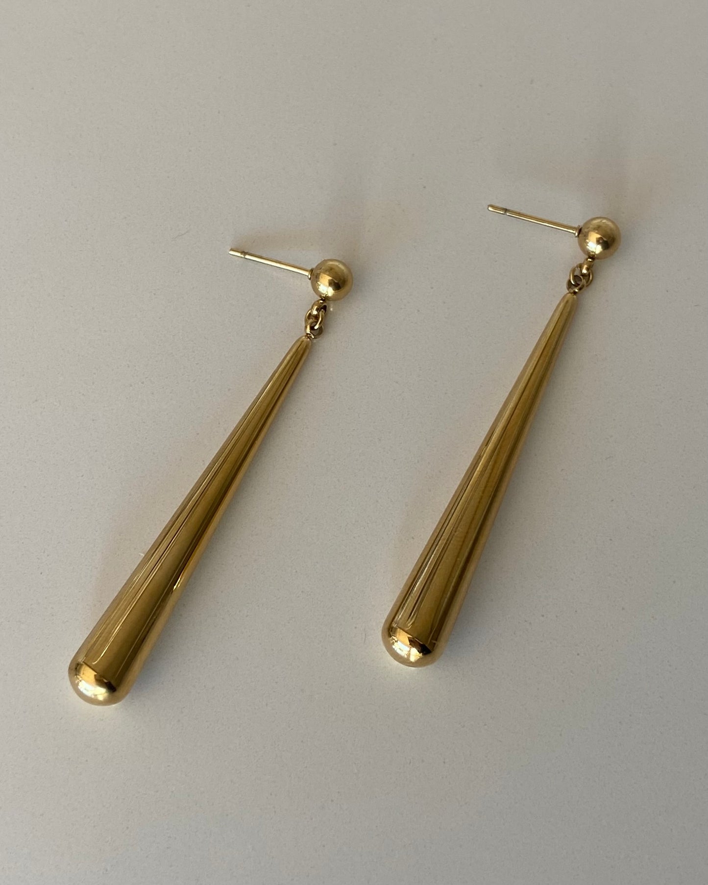 Golden tears earrings