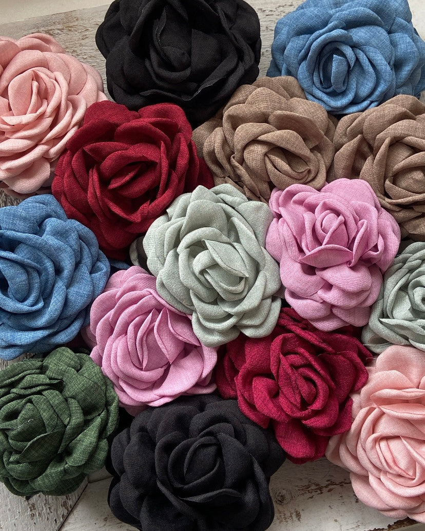 Flower hair clips