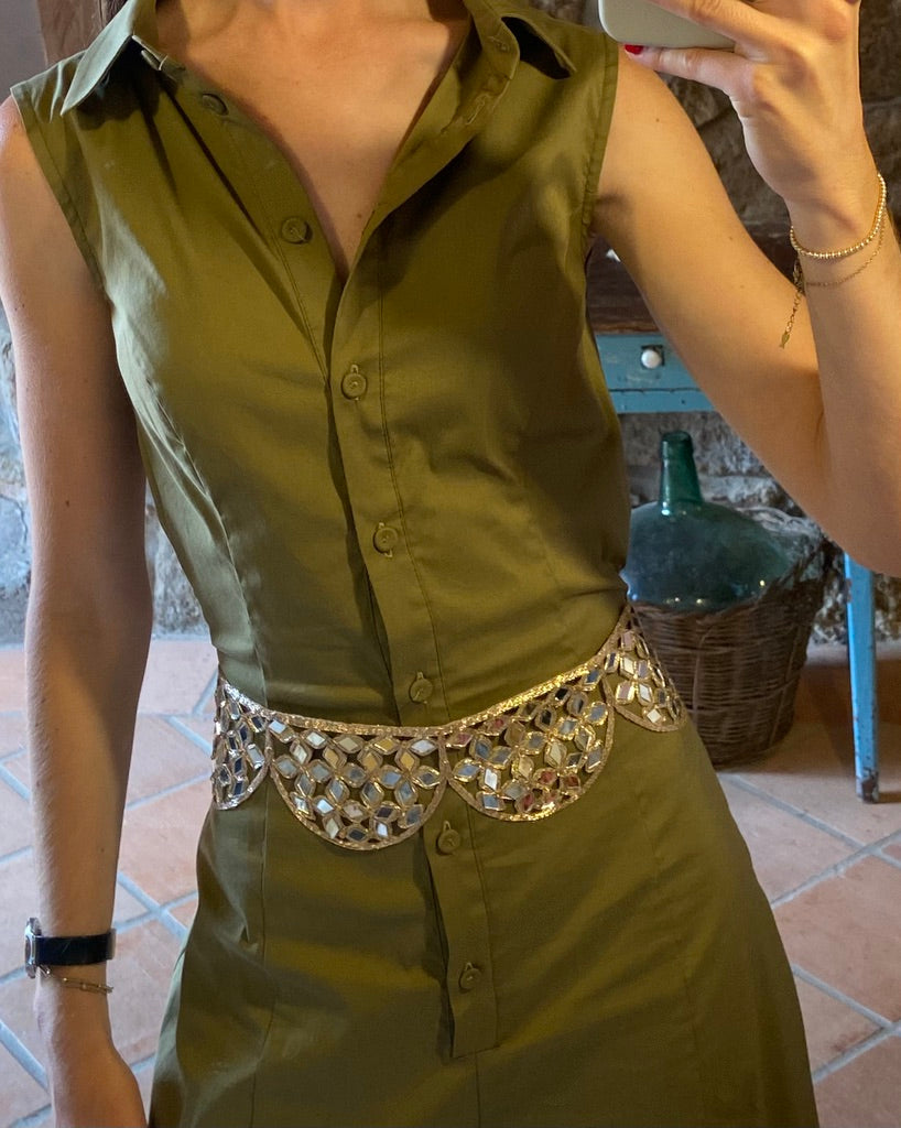 Moon Mirror Belt Gold