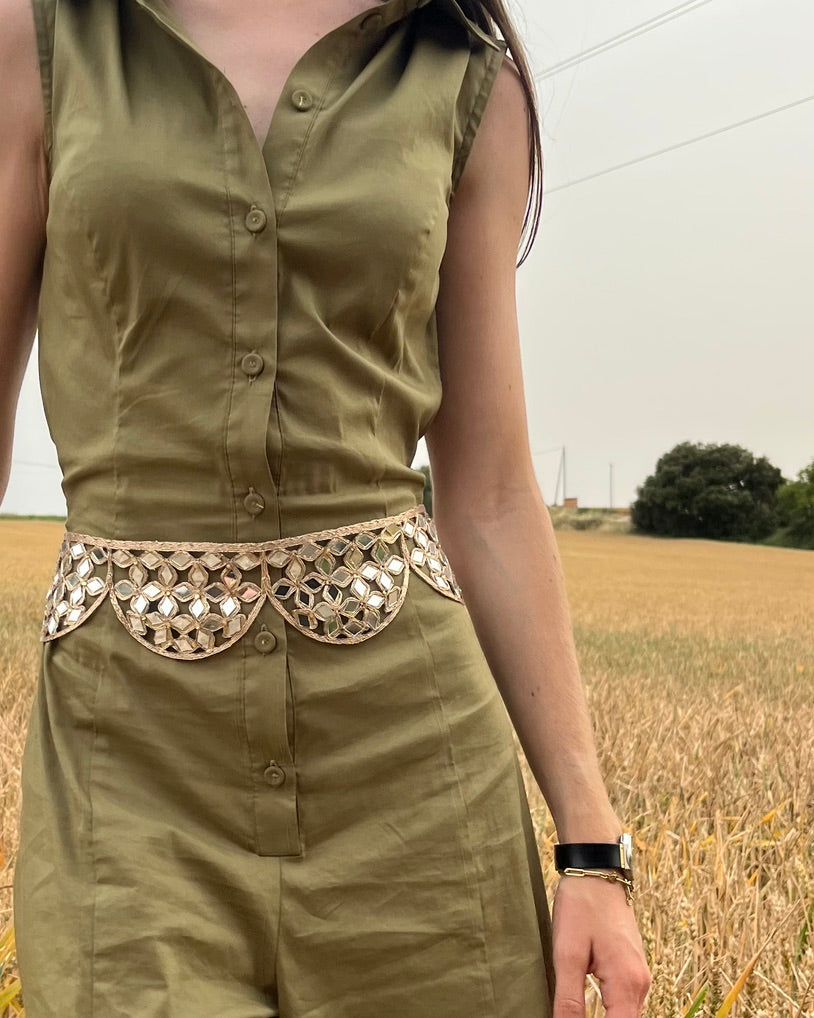 Moon Mirror Belt Gold